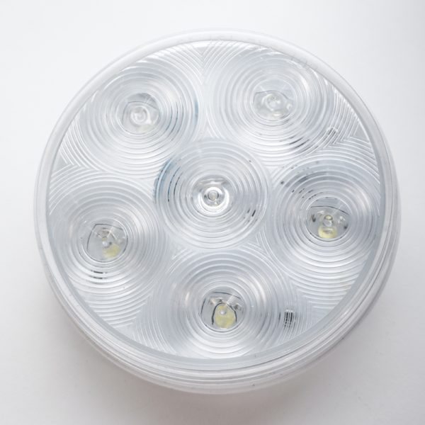 4 Round Led Clear Reverse Lamp